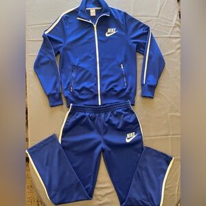Nike Classic Tracksuit Set – Blue & White – Sporty Street Style